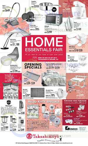 Featured image for (EXPIRED) Takashimaya Home Essentials Fair 11 – 28 Sep 2014
