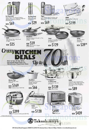 Featured image for (EXPIRED) Takashimaya Crazy Kitchen Deals 12 – 28 Sep 2014