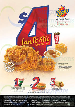 Featured image for Texas Chicken 4th Anniversary Deals 11 Sep 2014