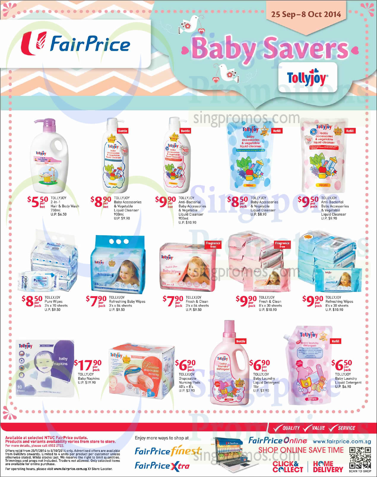 Featured image for NTUC Fairprice Baby Savers, IT Gadgets, Lightings & Pest Busters Offers 25 Sep - 8 Oct 2014