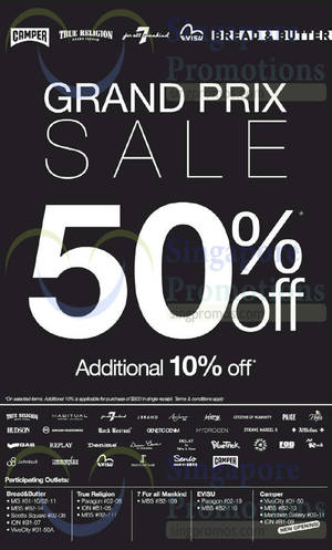Featured image for (EXPIRED) Evisu, Camper, Bread & Butter, True Religion & More 50% OFF Promo 12 Sep 2014