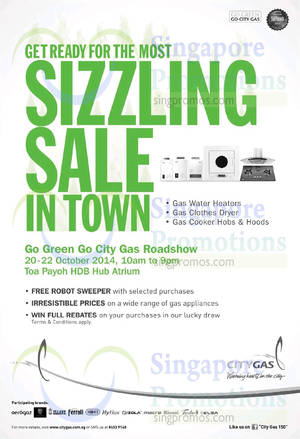 Featured image for (EXPIRED) City Gas Roadshow @ Toa Payoh HDB Hub 20 – 22 Oct 2014