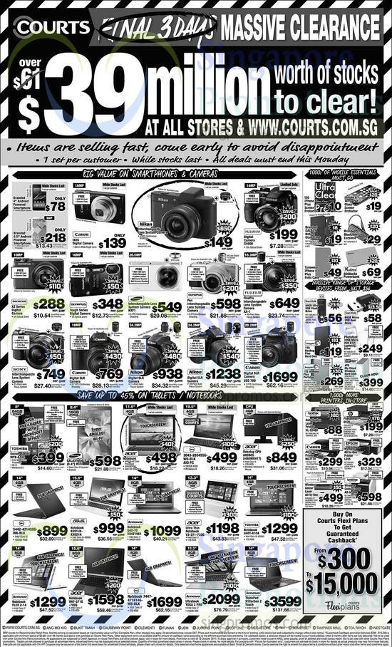 Digital Cameras, Notebooks, Desktop PC, Smartphone, Printer, Samsung, Fujifilm, Canon, Epson, Toshiba, Dell, Asus, Acer, Olympus, Lenovo