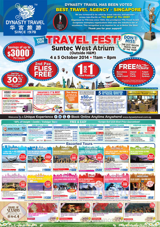 Dynasty Travel 3 Oct 2014