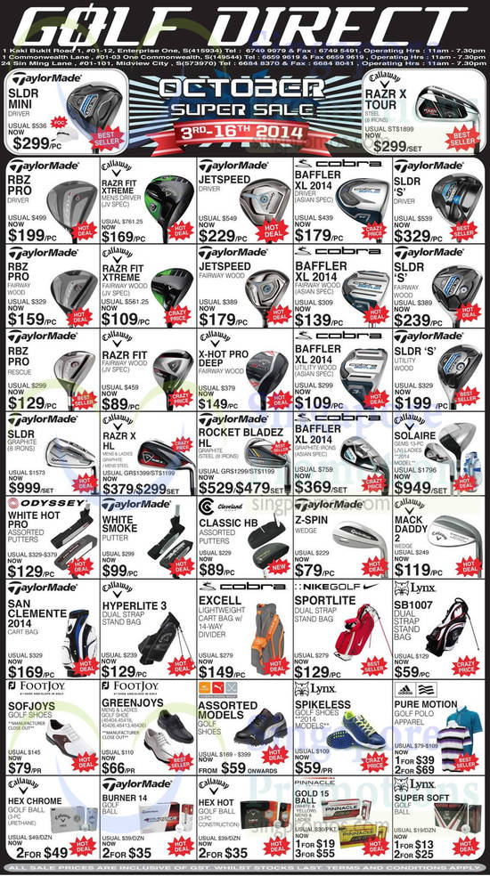 Golf Direct 3 Oct 2014