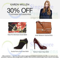 Read more about Karen Millen 30% Off Footwear & Accessories Promo 1 - 7 Oct 2014