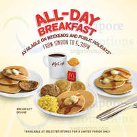 Read more about McDonald's Breakfast Now Available On Weekend Afternoons @ Selected Stores 4 Oct 2014