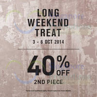 Read more about Miss Selfridge 40% OFF 2nd Piece Promo 3 - 6 Oct 2014