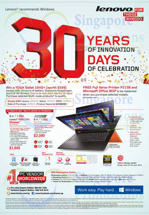 Featured image for (EXPIRED) Lenovo Notebooks & Desktop PC Offers 1 – 31 Oct 2014