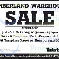 Read more about Timberland Warehouse Sale @ SAFRA Tampines 3 - 6 Oct 2014