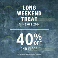 Read more about Topman 40% OFF 2nd Piece Promo 3 - 6 Oct 2014
