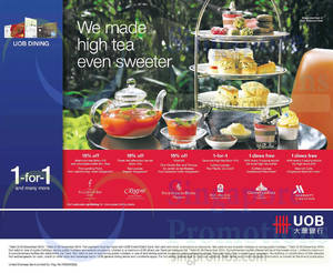 Featured image for (EXPIRED) UOB High Tea Offers For UOB Cardmembers 2 Oct – 31 Dec 2014
