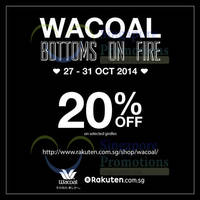 Read more about Wacoal 20% Off Shapewear Online Promo 28 - 31 Oct 2014