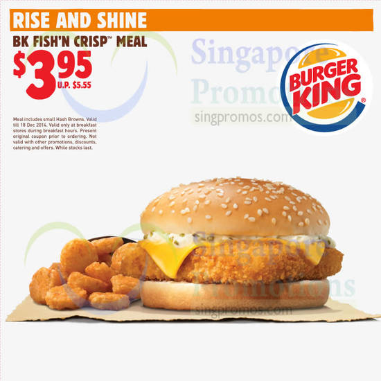 3.95 BK Fish n Crisp Meal (Breakfast)