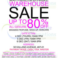 Read more about Beautyfresh Warehouse SALE 4 - 6 Dec 2014