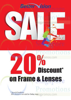 Featured image for (EXPIRED) Better Vision 20% Off Sale 3 Nov 2014