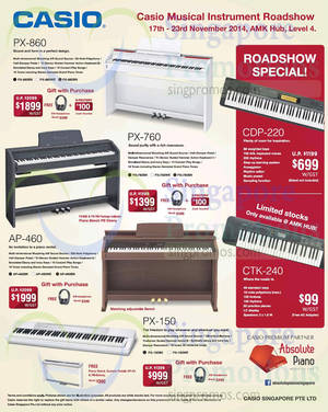 Featured image for (EXPIRED) Casio Electronic Musical Instrument Roadshow @ AMK Hub 17 – 23 Nov 2014