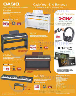 Featured image for (EXPIRED) Casio Electronic Musical Instruments Year-End Bonanza Offers 7 Nov 2014 – 31 Jan 2015