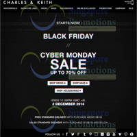Read more about Charles & Keith Up To 70% OFF Online Black Friday & Cyber Monday Sale 28 Nov - 4 Dec 2014