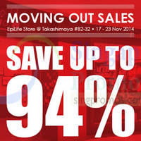 Read more about Epicentre Moving Out SALE @ Takashimaya Shopping Centre 17 - 23 Nov 2014