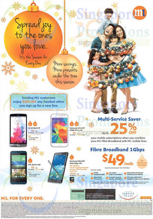 Featured image for M1 Smartphones, Tablets & Home/Mobile Broadband Offers 15 – 21 Nov 2014
