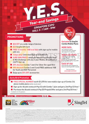 Featured image for (EXPIRED) Singtel SITEX 2014 Smartphones, Tablets, Broadband & Mio TV Offers 27 – 30 Nov 2014