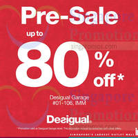 Read more about Desigual Pre- Sale Up To 80% Off @ IMM 27 Nov 2014