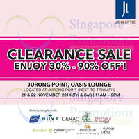 Read more about John Little Clearance Sale @ Jurong Point 21 - 22 Nov 2014