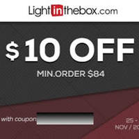 Read more about LightInTheBox $10 OFF Black Friday Coupon Code 25 - 30 Nov 2014