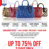 Read more about LovethatBag Branded Handbags Sale @ Concorde Hotel 14 - 15 Nov 2014