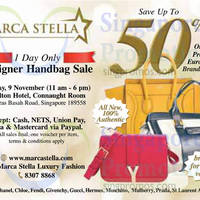 Read more about Marca Stella Designer Handbags Sale @ Concorde Hotel 9 Nov 2014