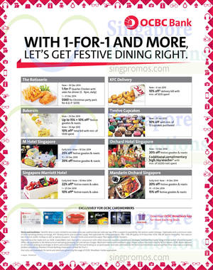 Featured image for OCBC Cards 1 For 1 Dining Offers & More 26 Nov 2014