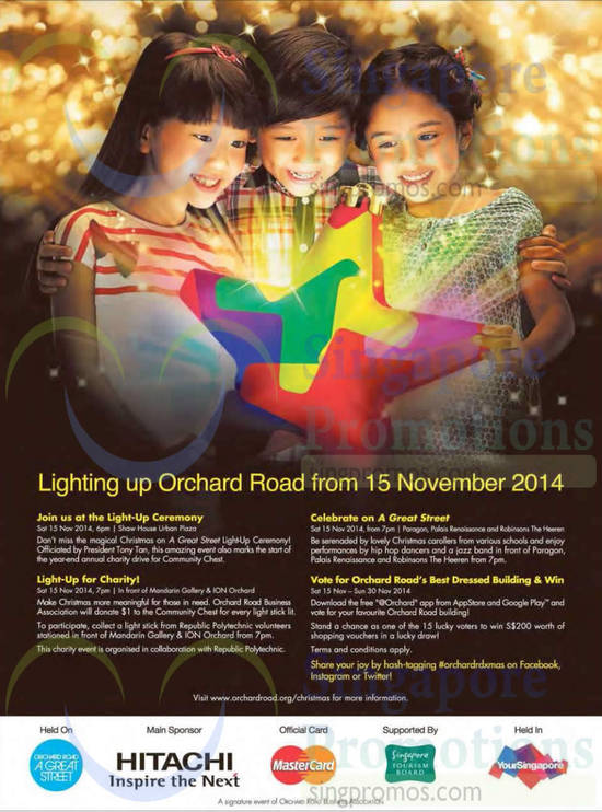 Orchard Road Light Up 14 Nov 2014