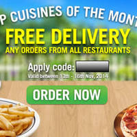 Read more about Room Service Food Delivery FREE Delivery Coupon Code 13 - 16 Nov 2014