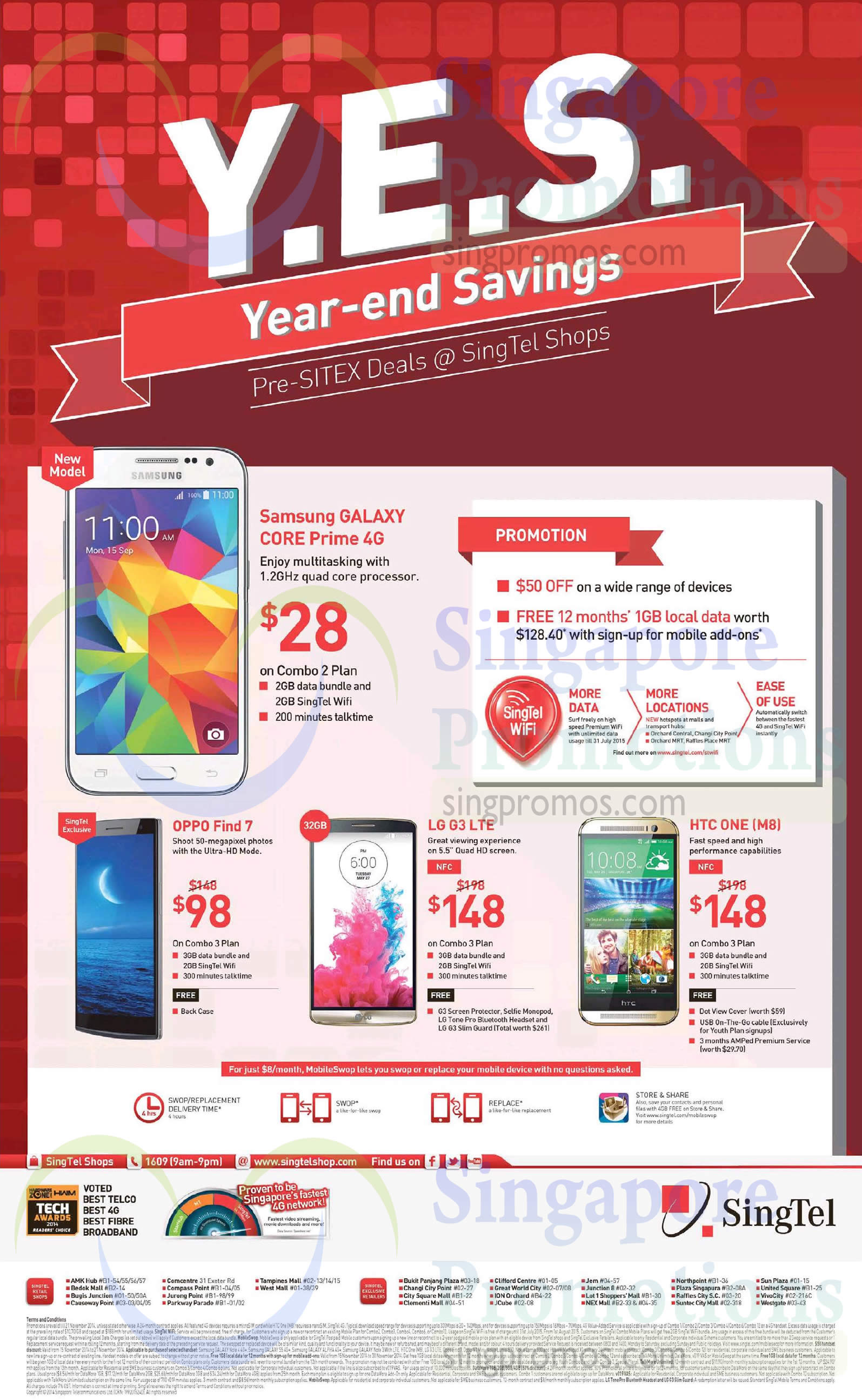 Featured image for Singtel Smartphones, Tablets, Broadband & Mio TV Offers 15 - 21 Nov 2014