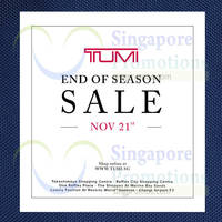 Read more about Tumi End Of Season Sale From 21 Nov 2014