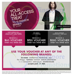 Featured image for (EXPIRED) Fashion Fast Forward Brands Spend & Get Up To $300 Voucher 10 – 23 Nov 2014
