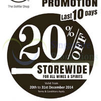 Read more about 1855 The Bottle Shop 20% Off Storewide 20 - 31 Dec 2014