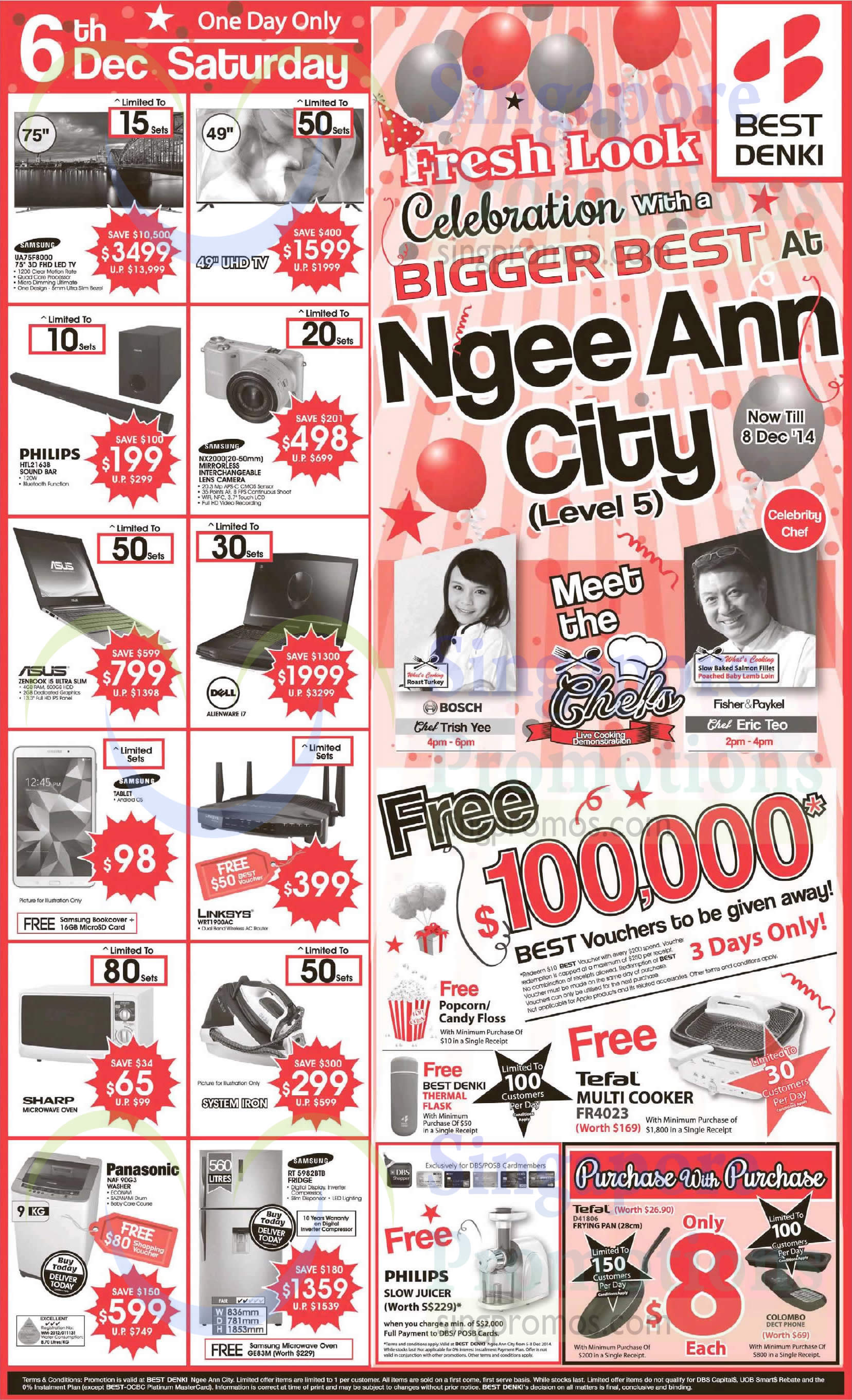 Featured image for Best Denki Ngee Ann City Celebration Offers 5 - 8 Dec 2014