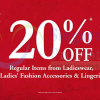Read more about BHG 20% Off Ladieswear Promo 12 Dec 2014