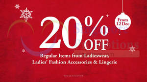 Featured image for (EXPIRED) BHG 20% Off Ladieswear Promo 12 Dec 2014