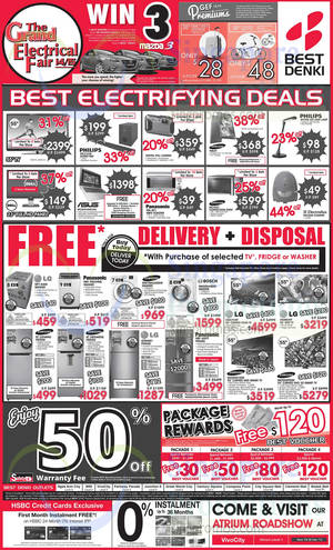 Featured image for (EXPIRED) Best Denki TV, Appliances & Other Electronics Offers 27 – 29 Dec 2014