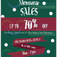Read more about Ritz Hutchison Menswear Sale @ Toa Payoh Safra 18 - 21 Dec 2014
