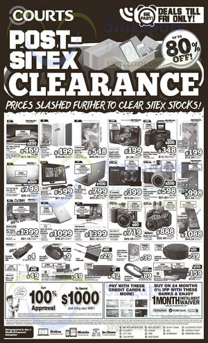 Featured image for (EXPIRED) Courts Post-Sitex Clearance Deals 3 – 5 Dec 2014