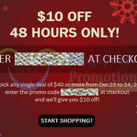 Read more about Groupon $10 OFF 2-Day Coupon Code 23 - 24 Dec 2014
