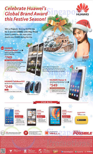 Featured image for Huawei Mobile Phones & Tablets No Contract Offers 6 Dec 2014