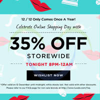 Read more about Luxola 35% OFF Storewide (NO Min Spend) 4hr Coupon Code 12 Dec 2014