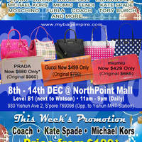 Read more about MyBagEmpire Branded Handbags & Accessories Sale @ NorthPoint 8 - 14 Dec 2014