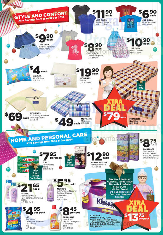 Style n Comfort, Home n Personal Care, Beddings, Apparel, Mousse, Feminine Wash, Moments, Vagisil