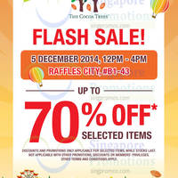 Read more about The Cocoa Trees 4hr Flash Sale @ Raffles City 5 Dec 2014